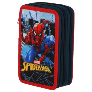 Školský peračník trojposchodový s náplňou Spiderman