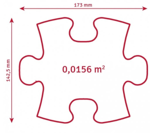 Sada ortopedických podložiek - Mini puzzle