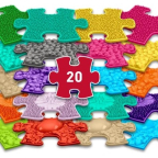 Sada ortopedických podložiek - Mini puzzle